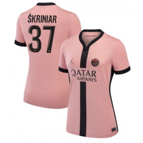 Paris Saint-Germain Milan Skriniar #37 Rezervni Dres za Ženska 2024-25 Kratak Rukavima